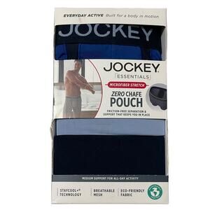 Jockey Essentials Mens 2XL Zero Chafe Pouch Boxer Brief Microfiber Underwear